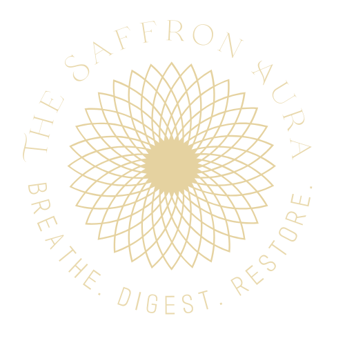 The Saffron Aura Circle Logo 
