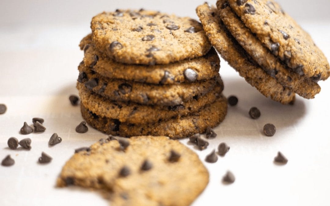 Hazelnut Flour Cookies with Chocolate Chips (Grain-Free)